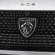 Эмблема решетки Peugeot 408X черная 145х150х30 мм (на направляющих) OEM 9837102480 94807 фото 3
