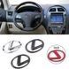 Емблема керма LEXUS хром 64х46мм пластик (на скотчі) 95293 фото 3