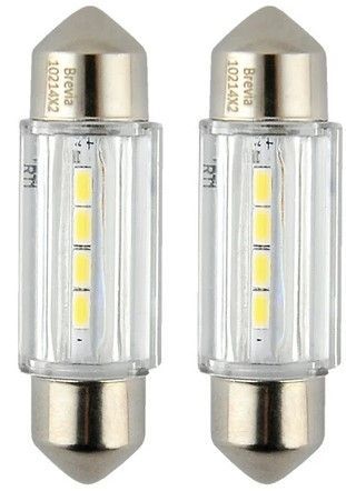 LED автолампа Brevia Spower 12/24V T11 36мм C5W (C10W) 4x12835SMD 180Lm 6000K CANbus Оригинал 2 шт (10214X2) 10214X2 фото