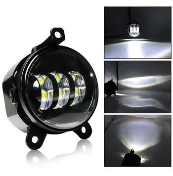Фара LED протитуманна ВАЗ 2170-2173 ГАЗЕЛЬ Jeep Wrangler 3.5 дюймів 30W 117х92х79 мм без кільця 1 шт 89646 фото