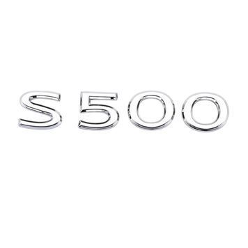 Эмблема надпись S500 для Mercedes-BenzMaybach Хром 130х25 мм пластик (на скотче) 96210 фото