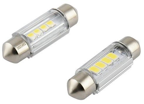 LED автолампа Brevia Spower 12/24V T11 36мм C5W (C10W) 4x12835SMD 180Lm 6000K CANbus Оригинал 2 шт (10214X2) 10214X2 фото