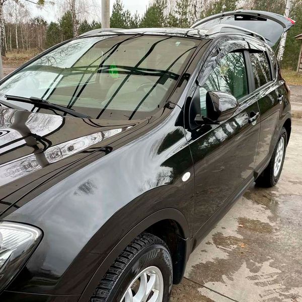 Дефлекторы окон ветровики Nissan Qashqai 2007-2014 скотч SunPlex (SP-S-76) 65790 фото