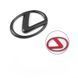 Емблема керма LEXUS чорна 64х46мм пластик (на скотчі) 95294 фото 2