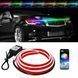 Подсветка Капота Гибкая 12V LED Динамическая RGB 150 см (Боковое свечение) 68636 фото 4