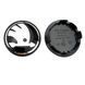 Ковпак колеса Skoda хром чорний 65 мм пластик 1 шт OEM 3B7601171 (ковпачок, заглушка диска) 94783 фото