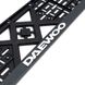 Рамка номера Daewoo защелка 3D надпись Хромированная / Полипропилен гибкий морозостойкий S4C Daewoo фото 2