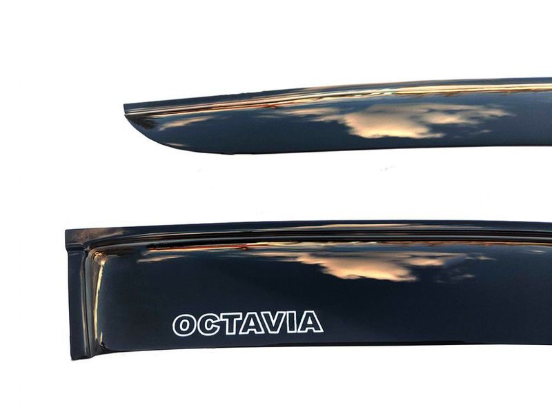 Дефлекторы окон ветровики Skoda Octavia A5 Liftback 2004-2013 Скотч 3M Voron Glass VS10604 фото