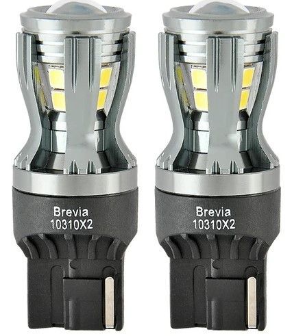 LED автолампа Brevia PowerPro 12/24V W21W 14x2835SMD 350Lm 6000K CANbus Огигинал 2 шт (10310X2) 10310X2 фото