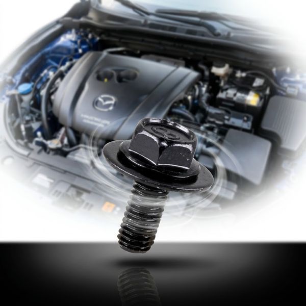 Гвинт з шайбою M6 Mazda (9GG600616T, 9GG60-0616T, 19802) (H2174) 73683 фото