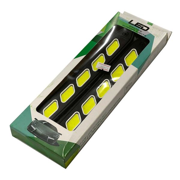 LED Дневные ходовые огни ДХО 12V 23 см резиновый корпус гибкие 2 шт (KLNT-DRL-COB-102) 65860 фото