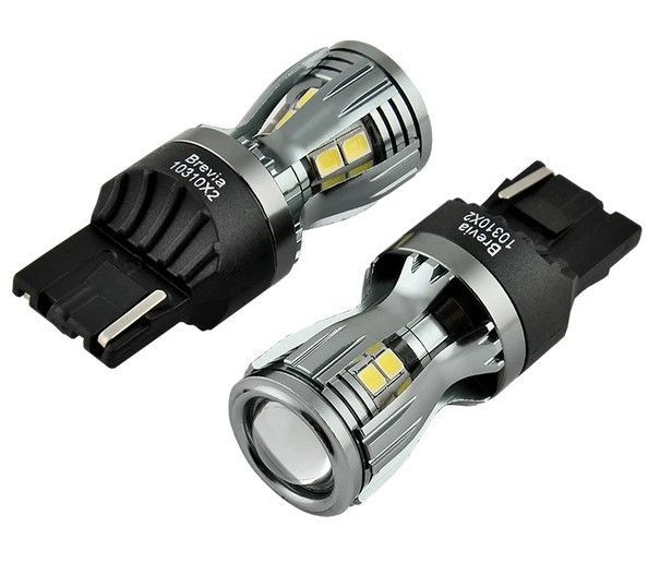 LED автолампа Brevia PowerPro 12/24V W21W 14x2835SMD 350Lm 6000K CANbus Огигинал 2 шт (10310X2) 10310X2 фото