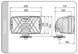 Противотуманная фара Wesem 220х123 mm / ближний свет / хром корпус / решетка 1 шт (5НР267.86) 25223 фото 4