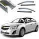 Дефлекторы окон ветровики Benke для Chevrolet Cruze 2009-2014 Хром Молдинг Из Нержавеющей Стали 3D 56602 фото 1