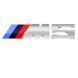 Эмблема надпись M5 для Bmw серебристая 73&times;27 мм (M) 38&times;27 мм (цифра) пластик (на скотче) 95840 фото 1