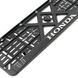 Рамка номера Honda 3D напис Хромований / пластик Гнучкий морозостійкий S4C_Honda фото 2