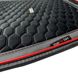 Накидки для передних сидений Алькантара Palermo Premium Черные Красный кант 2 шт 9900 фото 8
