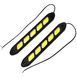 LED Дневные ходовые огни ДХО 12V 23 см резиновый корпус гибкие 2 шт (KLNT-DRL-COB-102) 65860 фото 1