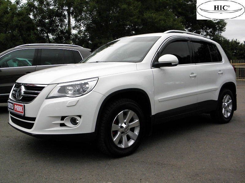 Дефлектори вікон вітровики для Volkswagen Tiguan 2007-2016 Хром молдинг VW26-M фото