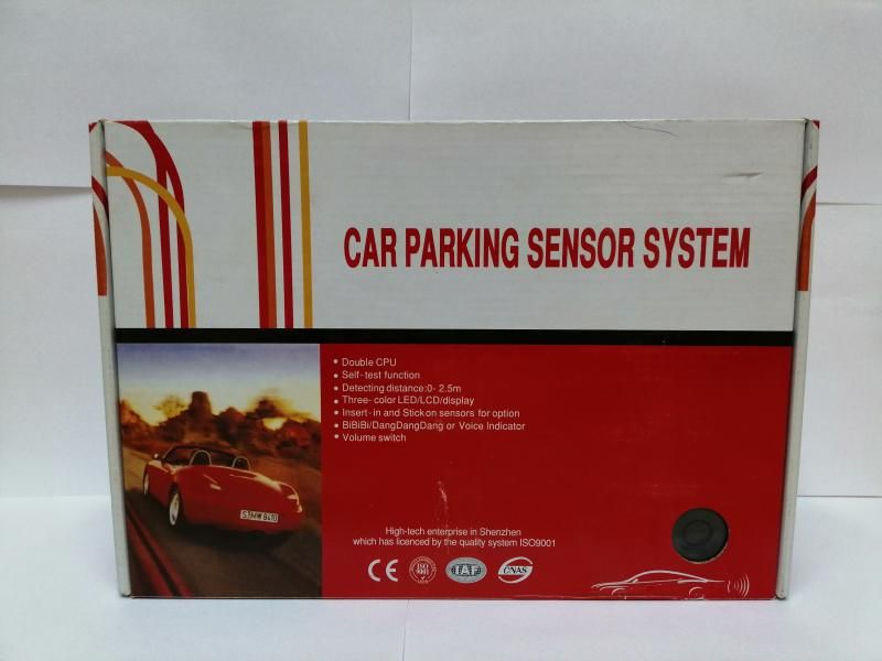 Парктроник CAR PARKING SENSOR SYSTEM срабатывает 0-250 см / 4 датчика / LED / beeper / Черный 49828 фото