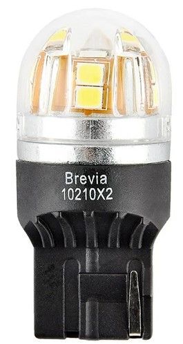 LED автолампа Brevia Spower 12/24V T20 W21W 15x2835SMD 330Lm 6000K CANbus Оригинал 2 шт (10210X2) 10210X2 фото