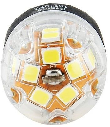 LED автолампа Brevia Spower 12/24V T20 W21W 15x2835SMD 330Lm 6000K CANbus Оригінал 2 шт (10210X2) 10210X2 фото