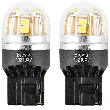 LED автолампа Brevia Spower 12/24V T20 W21W 15x2835SMD 330Lm 6000K CANbus Оригінал 2 шт (10210X2) 10210X2 фото