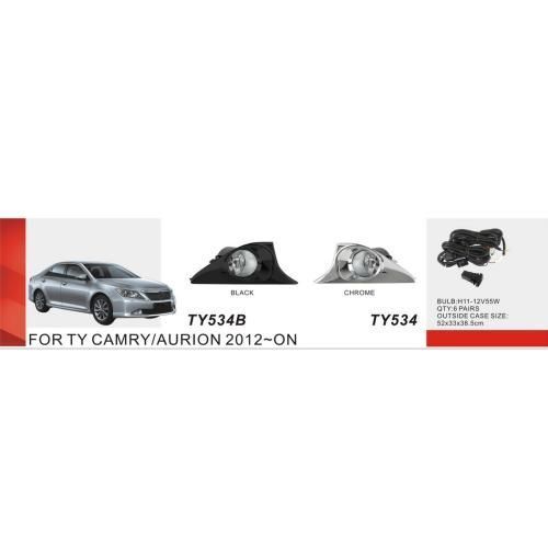 Протитуманні фари для Toyota Camry 50 2011-2014 H11 12V 55W з проводкою Комплект (TY-534B Black) 81515 фото