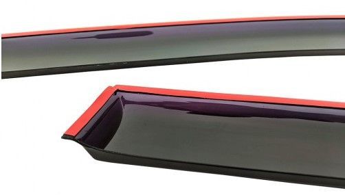 Дефлектори вікон вітровики для ВАЗ Калина 1118- 1119 Седан- Хечбек Скотч 3M Voron Glass S4C_ВВ10002 фото