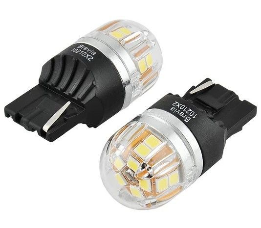 LED автолампа Brevia Spower 12/24V T20 W21W 15x2835SMD 330Lm 6000K CANbus Оригінал 2 шт (10210X2) 10210X2 фото