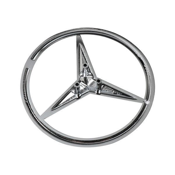 Эмблема задняя Mercedes-Benz W247 Хром 85 мм (на 3 направляющих скотч) OEM A2478170500 95533 фото