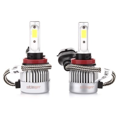 LED лампи автомобільні Stinger H1 12/24V 3200Lm 36W / 5500K / IP67 / 8-48V Радіатор 2 шт 48675 фото