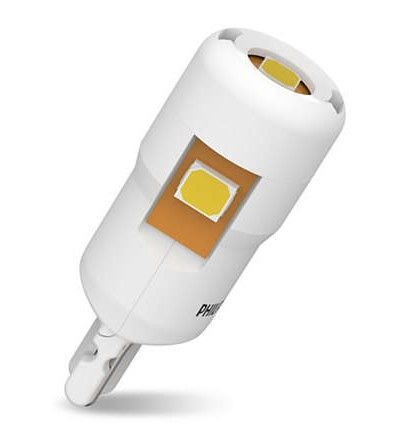 Світлодіод 12V Т10 Philips LED White Ultinon Pro6000 12В W5W (11961CU60X2) 2 шт 59993 фото