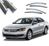 Дефлекторы окон ветровики Benke для Volkswagen Passat B7 / B8 Седан 2011- USA Хром Молдинг Из Нержавеющей Стали 3D 53688 фото