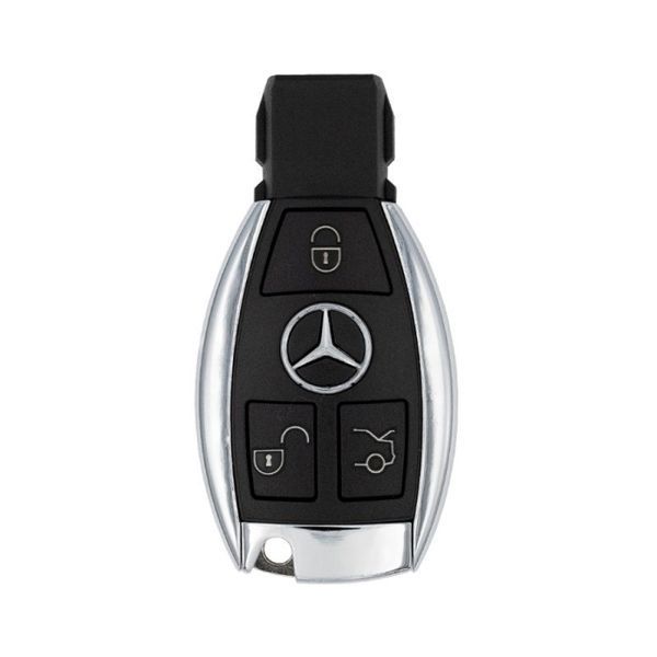 Чохол ключа Mercedes-Benz червоний+золота окантовка (3 кнопки) TPU 96127 фото