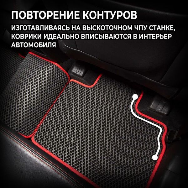 Килимок водія EVA для Mazda CX-5 (KE) (USA) 2012-2017 (Металевий підп'ятник) 1 шт 63349 фото