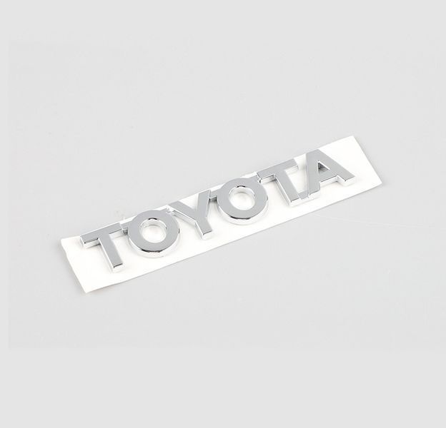 Эмблема надпись Toyota Хром 115х20 мм Пластикна скотче (Завод) 88540 фото