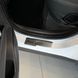 Накладки на пороги для Hyundai Tucson (NX4) 2021- Нержавейка с загибом и Логотипом 4 шт (Premium P-HY25) 96614 фото 4