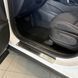 Накладки на пороги для Hyundai Tucson (NX4) 2021- Нержавейка с загибом и Логотипом 4 шт (Premium P-HY25) 96614 фото 3