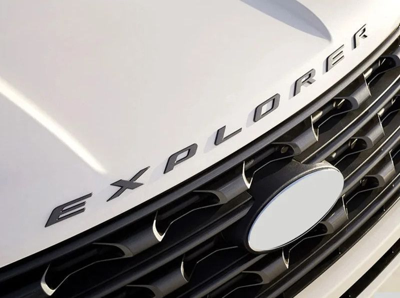 Емблема напис EXPLORER для Ford чорна матова 350&times;20 мм пластик (на скотчі) 95780 фото