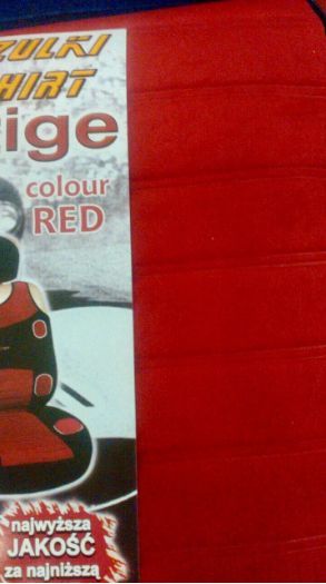 Авточехлы майки сидений комплект Prestige велюр полиэестер Красные 9391 фото