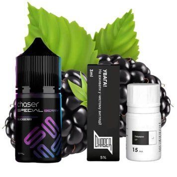 Рідина Chaser Самозаміс Special Berries 30ml Black ULTRA 30ml Blackberryy Ожина 84822 фото