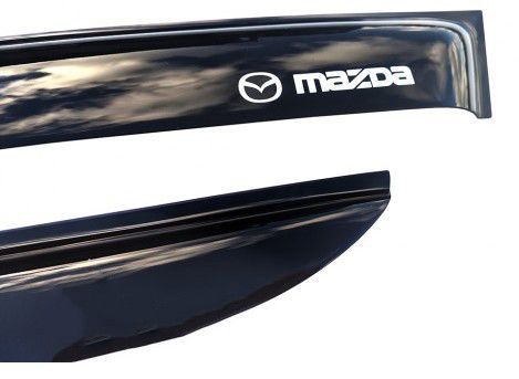 Дефлекторы окон ветровики Mazda 6 2002-2007 Седан Скотч 3M Voron Glass VM20302 фото