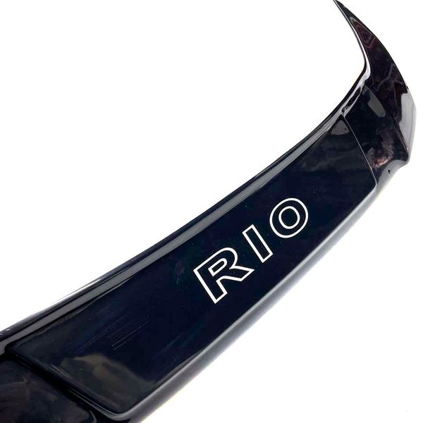 Дефлектор капоту мухобійка для Kia RIO II 2005-2011 Євро кріплення Voron Glass MK10105 фото