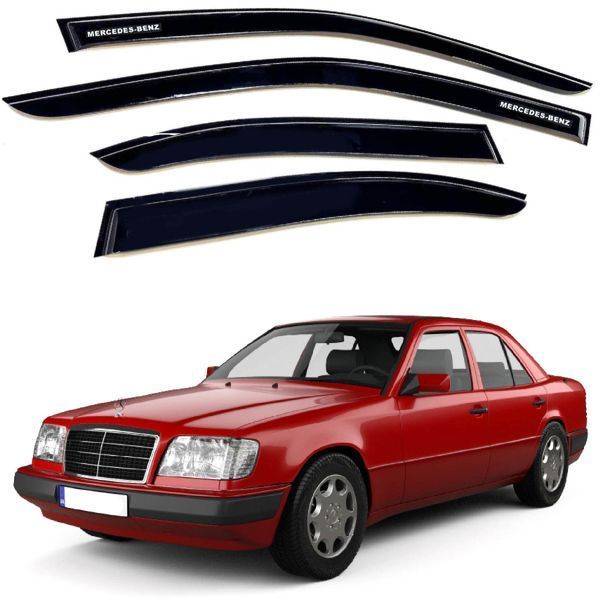 Дефлектори вікон ветровики Mercedes-Benz E-Class (W124) 1985-1995 Скотч 3M Voron Glass 84757 фото