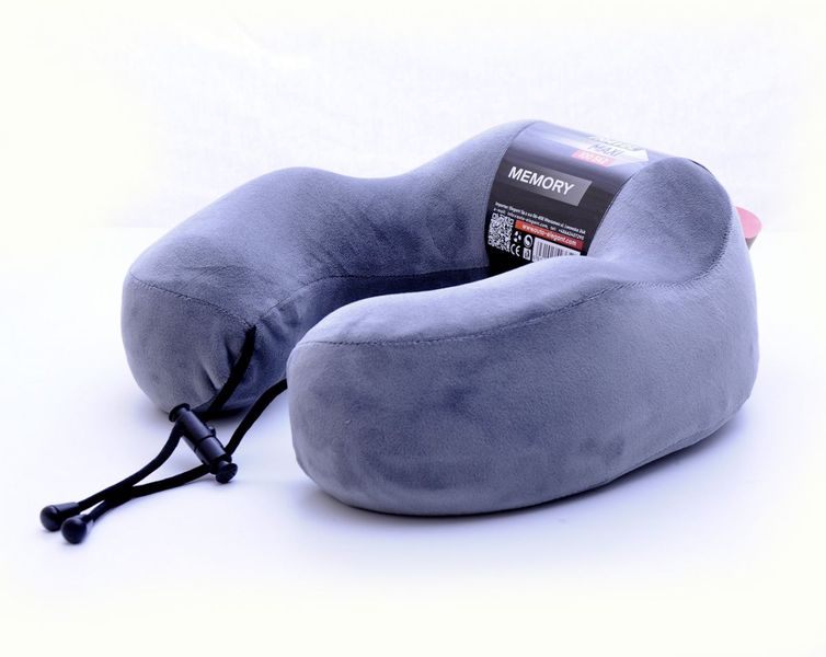 Подушка дорожная для шеи замшевая Elegant полиуретан с памятью (EL 100 542) 56585 фото