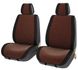 Накидки для передних сидений Алькантара Palermo Premium Коричневые 2 шт 9902 фото 3