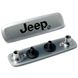 Емблема шильдик Jeep для автомобільних килимків Алюміній 1 шт 65667 фото 1