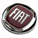 Эмблема для Fiat Красная Хром D=120 мм на скотче БОЛЬШАЯ (Завод) 88450 фото