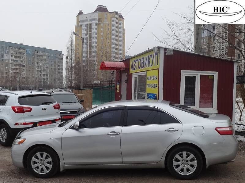 Дефлектори вікон вітровики для Toyota Camry V40 2006-2011 4дв Хром молдинг T41-M фото